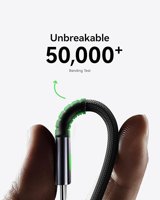 INIU USB C to USB C Cable, (6.6ft, 2-Pack) 100W USB C to C Fast Charging Cord, Braided Type C Charger Cable for iPhone 16 Pro Max 15 Plus Samsung Galaxy S24 S21 S10 Note 10 MacBook iPad Kindle etc.