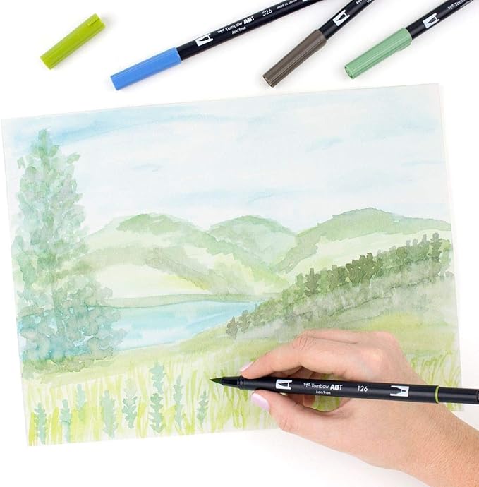 Tombow ABT Dual Brush Pen set of 10, LANDSCAPE
