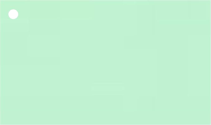 Colonial Cards: 150 Color Cardstock 3" x 5" Index Cards, Unruled with Corner 1-Hole Punched and 4 Binder Rings, Light Green