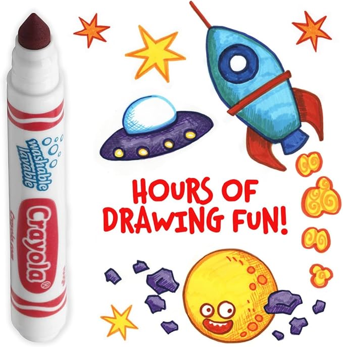 Crayola Washable Markers for Kids - Red (12ct), Bulk Broad Line Markers for School, Classroom Essentials, Teacher Classroom Must Haves for Elementary School