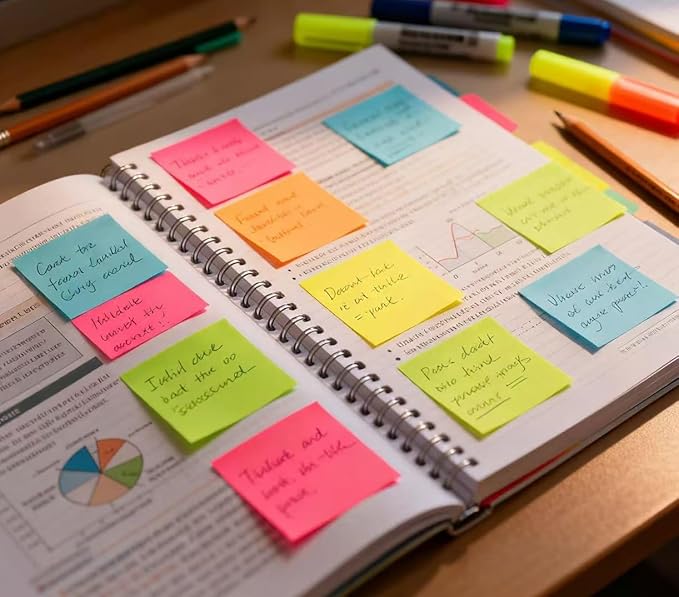 (9 Pack) Pop Up Sticky Notes Refill,3x3 in Popup Notepads,Accordion Stickies Super Sticking Power,Office School Memo Note Pads Bright Colors,Post on Windows Doors,Recyclable,Easy to Write on