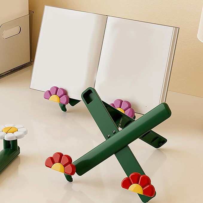 Book Stand Adjustable Height Light Weight Design for Reading Books Tablets Study Desk Holder Stand ABS Materials