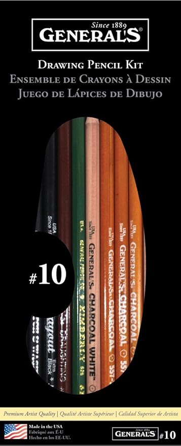 General Pencil Drawing Pencil Kit, 10 -Piece