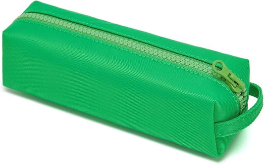 Pencil Case Soft School Pencil Pouch Bag for Easy Carry Stylish and Durable (Grass Green)
