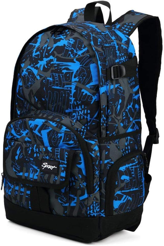 rickyh style School Backpack Travel Bag for Men & Women Lightweight College Back Pack with Laptop Compartmen