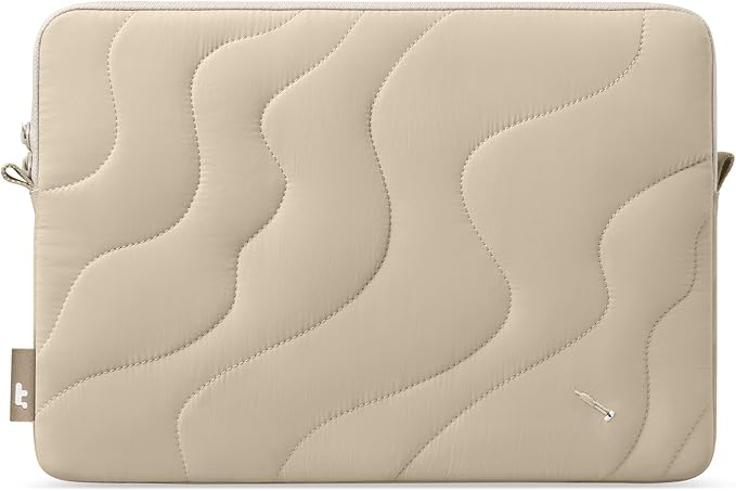 tomtoc 360 Protective Puffy Laptop Sleeve for 14-inch MacBook Pro M5 Pro/Max (2026) A3426 A3427, M4/M3 Pro/Max A3434 A3112 A3401 13.5/13.8-inch Surface Laptop 7(Copilot+ PC)/6/5/4/3, Quilted Design