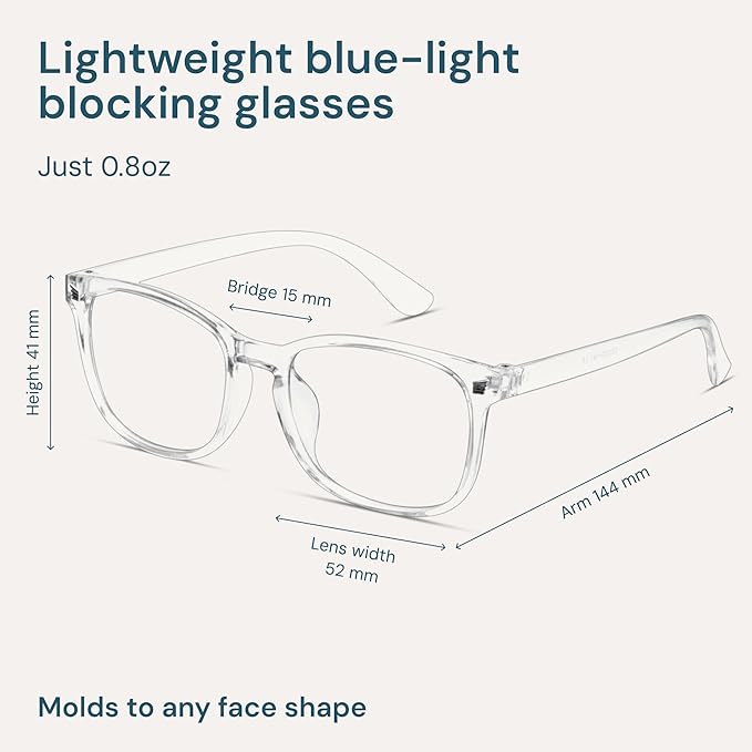 Gaoye Eyewear Frames for Men - Blue Light Blocking Square Glasses, Anti UV Ray Computer Gaming, Blue Blockers for Women