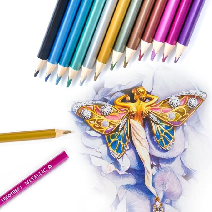 ECOTREE Colored Pencils, Drawing Pencils Colored Pencil for Adult Coloring Art Supplies for Coloring, Drawing, Shading, Back to School Supplies, 36 Count