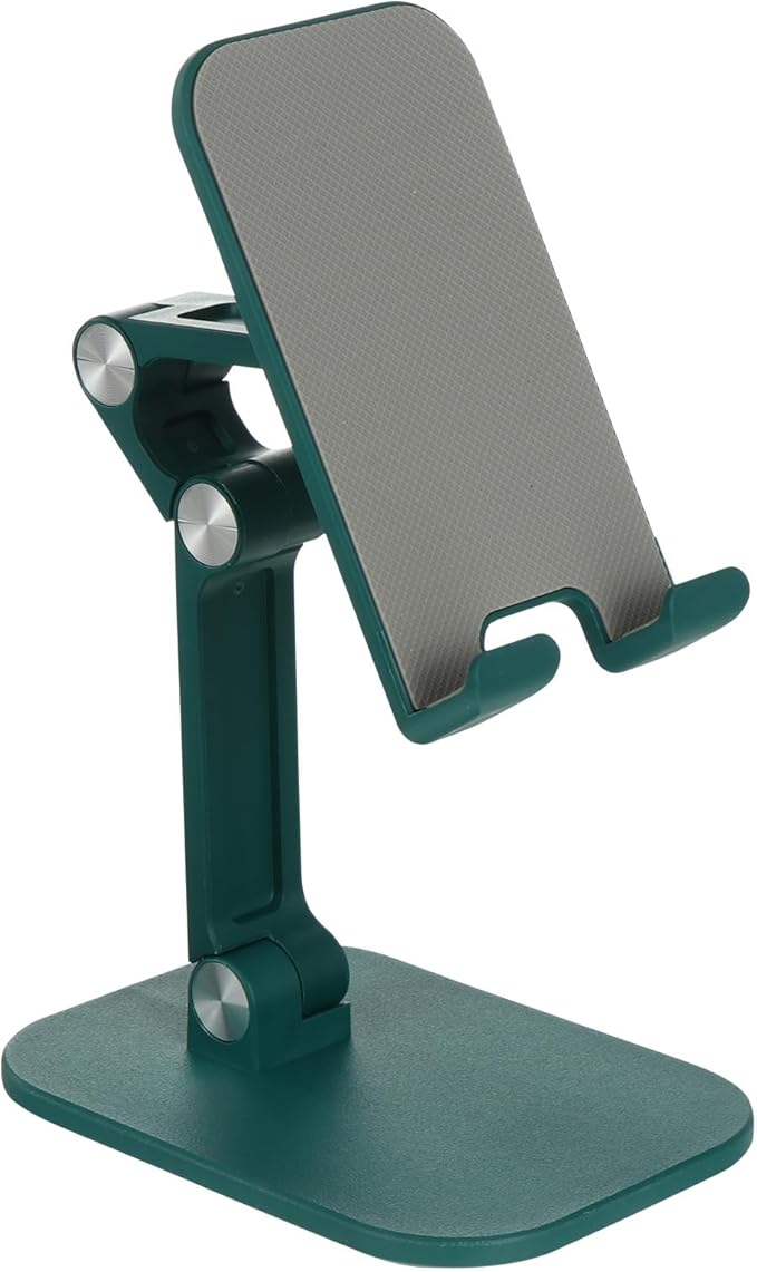 FRCOLOR Adjustable Desktop Phone Stand and Tablet Holder Multifunctional Phone Bracket with Height Lift Portable for Online Classes and Live Streaming