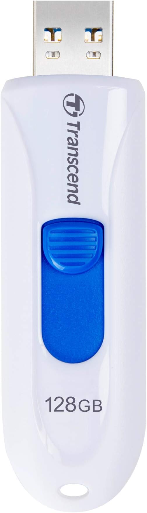 Transcend JF790 128GB USB Flash Drive, for PC/Mac/Laptop/Windows/Computer/ Desktop/TV/Car Audio, USB3.2 Gen1 Memory Stick, Thumb Drives Data Storage w/ Retractable Connector, USB2.0/3.0/3.1 Compatible