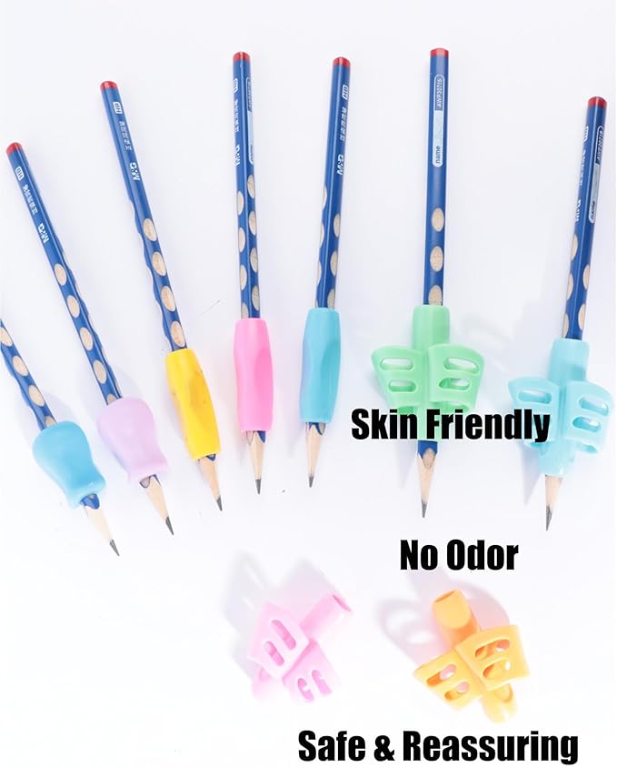16 PCS Pencil Grips for Handwriting, Silicone Pencil Grippers, Holder Posture Correction for Preschooler Training, Writing Aid Tool for Preschools Students,Toddlers, Adults (16)