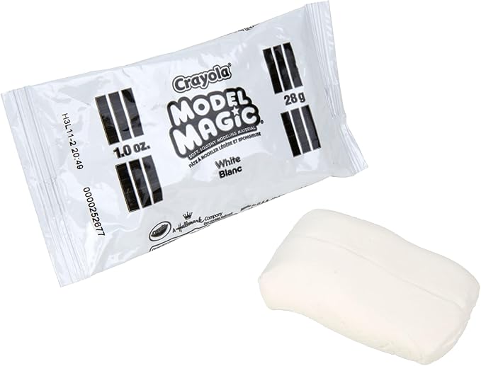 Crayola Model Magic - White (75ct), 1oz Modeling Air Dry Clay Alternative, Teacher Classroom Must Haves, Bulk School Supplies for Kids, 3+