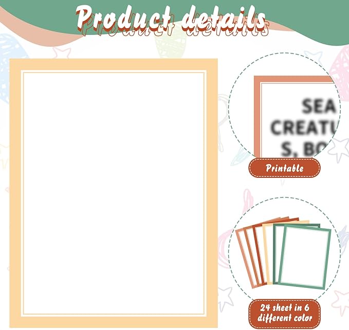 PerKoop 36 Sheets Science Fair Board Poster Boards Supplies 24 Self Adhesive Presentation Subtitles 4 Science Fair Project Titles 8 Personalized Letter Sticker for Classroom(Boho Color)