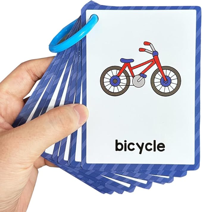Lachilly Transportations English Learning Flashcards - High Frequency Words, Beginning Reading, Kindergarten Teaching Materials, Autism Learning, Vocabulary Building - 10 Cards, 18 Words