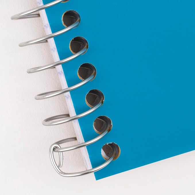 Five Star Spiral Notebook, 2 Subject, College Ruled, 9 1/2" x 6" 80 Sheets, Tidewater Blue (840029CG1-ECM) (Pack of 12)