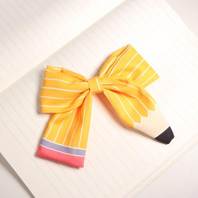 First Day of School Outfits for Girls,Back to School Supplies Stuff,Pencil Hair Clips Hair Bow Hair Accessories for Teen,Hair Clips Pencil Bows Uniform for Student