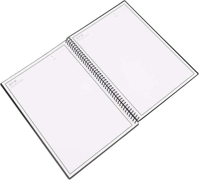 Matybobe Reusable Smart Notebook Executuve Size App Connected Erasable Black 180x255mm