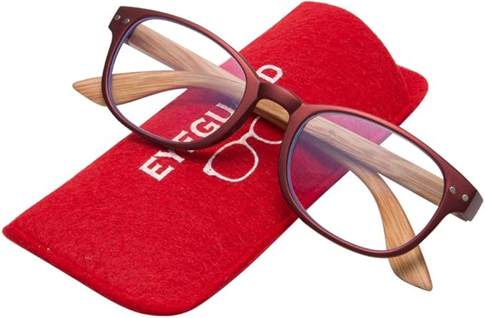 EYEGUARD 4 Pack Reading Glasses Blue Light Blocking Spring Hinge Readers for Women Men Anti Glare Filter Lightweight Computer Eyeglasses