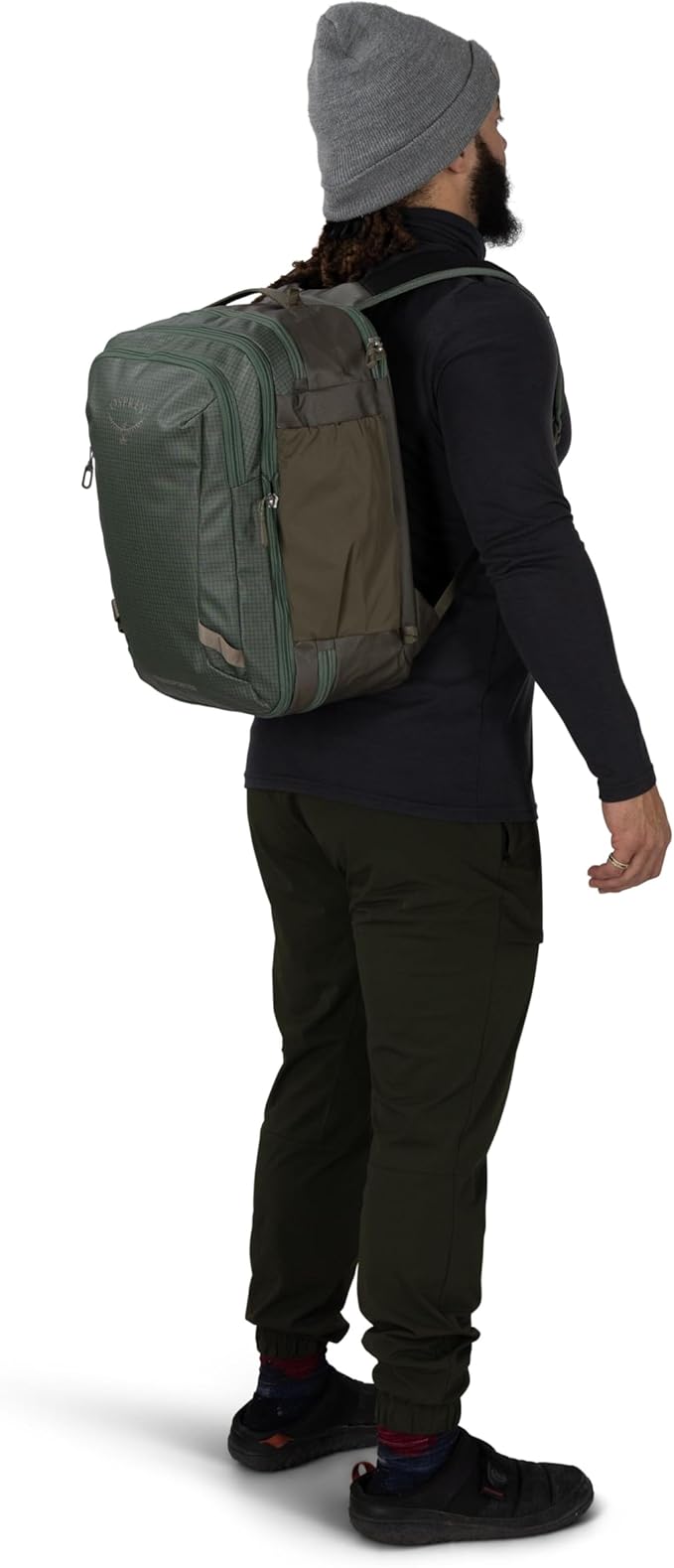 Osprey Transporter 26+6 Travel Pack - Expandable Personal Item Backpack with Laptop Sleeve - Lightweight Daypack, Blue Flame
