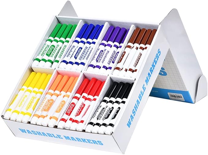 Rarlan Washable Markers Bulk, Markers for Kids, Bulk pack, 8 Colors, 160 Count