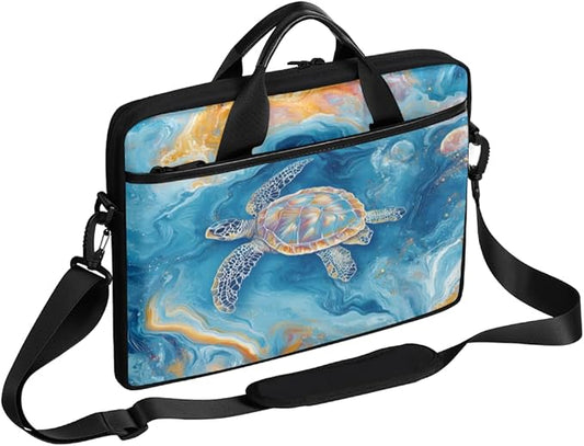Sea Turtle Laptop Sleeve Case for 13-15 inch Computer Bag Protective Laptop Handle Bag for Women Men