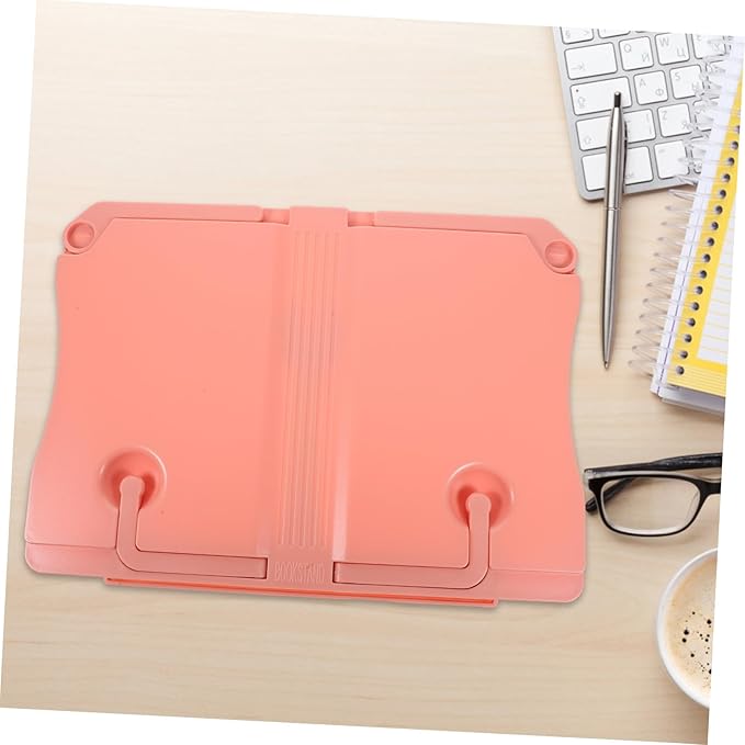 Reading Holder Portable Adjustable Book Stand for Transparent Angle Desktop Book Holder Suitable for Tablets Music and Textbooks Smooth Rounded Edges for Comfortable Study at Home