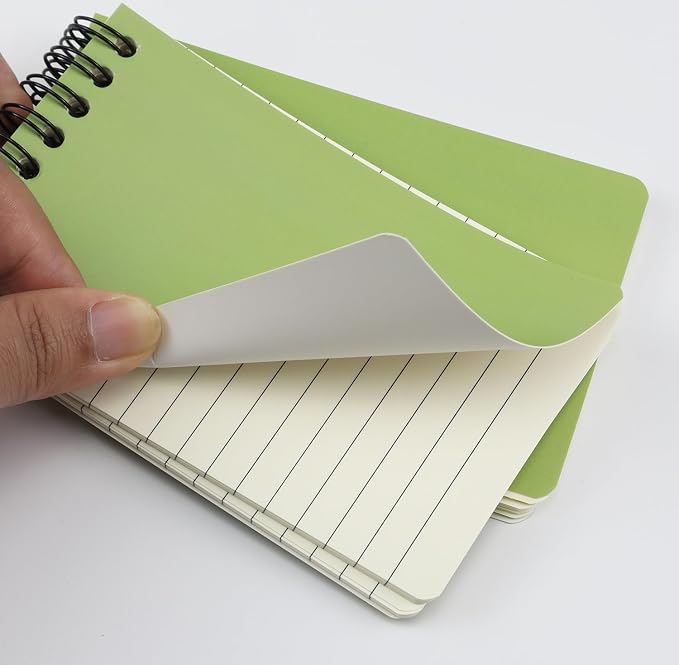 12 Pack Pocket Notebooks, 3x5 Small Notepads, Mini Spiral Notebooks, 60 Sheets/120 Pages,Lined College Ruled Paper, Memo Pads for Home, Office, School or Travel (Colorful)