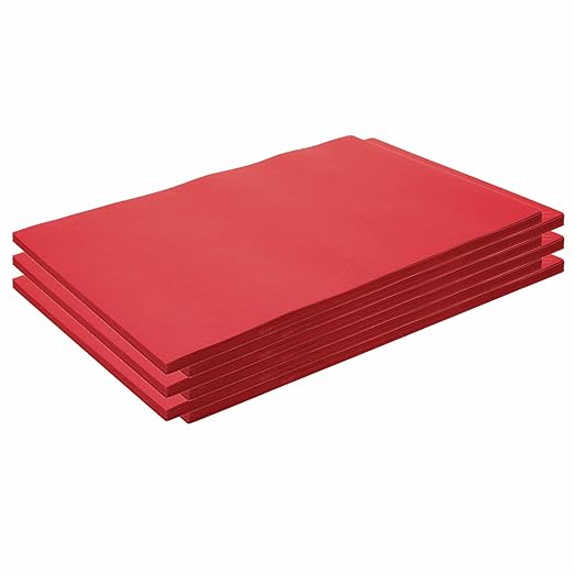 Colorations 12" x 18" Mediumweight Holiday Red Construction Paper - 300 Sheets, Bulk Pack Art Paper, Arts and Crafts, School Supplies, Drawing, Coloring, Painting, 3D Art