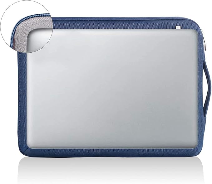 LANDICI 360° Protective Laptop Sleeve 11.6 Inch for Surface Pro 7 8 9/Laptop Go 2 3, MacBook Air 11, Small Computer Bag Carrying Case for 11-12 Inch Chromebook, Slim, Shockproof, Waterproof, Blue