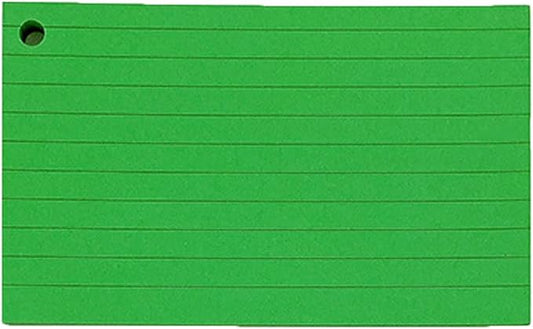 Lined Indexes Cards Flashcards Presentation Studying Note Blanks Revisions for Home and School Lined Indexes with Binding Rings