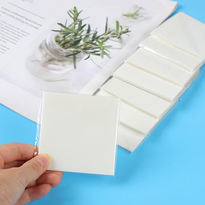 Azureal 600P Transparent Sticky Notes, 3x3 Inch Waterproof Self-Adhesive Translucent Sticky Notes for Books Annotation, Notes Highlights, School & Office
