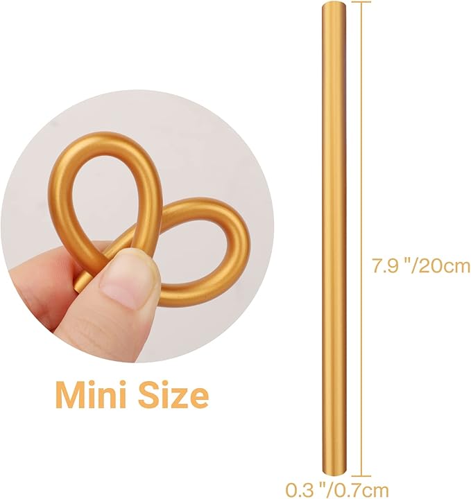 ENPOINT Metallic Gold Hot Glue Sticks, 36 Pack Mini Hot Melt Glue Sticks Colored, Small Craft Adhesive Waxing Sticks for Wedding Cards, Sealing, Decoration, Art, DIY, 8" Long x 0.27" Dia