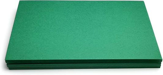 PPAPPAPPIYO 50 Pack 3x5 Colored Index Cards, 180gsm Premium Textured Blank Flash Cards, Heavyweight Cardstock for Study, Recipes, and DIY Crafts (green)