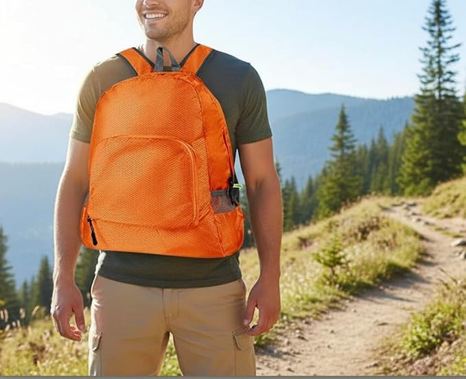 Haneulbit Foldable Backpack, Lightweight Backpack and Waterproof Backpacks for Travel and Hiking