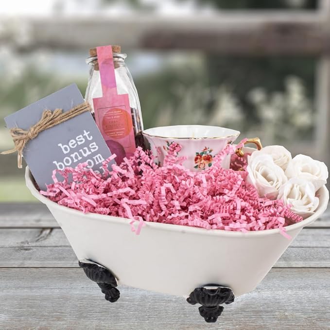 MagicWater Supply Crinkle Cut Paper Shred Filler-1LB Light Pink-Decorative & Protective Packaging for Bridesmaid Gifts & Bridesmaid Proposal Gifts Holiday Stuffers Birthdays Wedding & Anniversaries