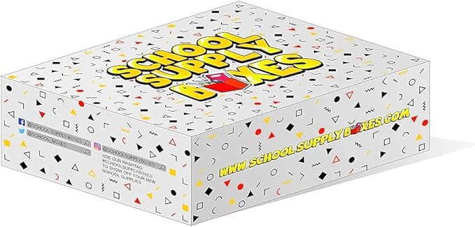 School Supply Boxes | Lapboard Case (4 Boxes) | Back to School Essentials Kit for Students & Teachers | Includes Dry Erase Lapboard, Marker, Notebooks, Pencils, & More