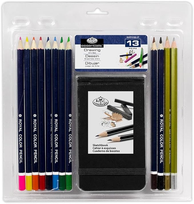 Royal Brush RART-2103 Clamshell Art Sets-Drawing