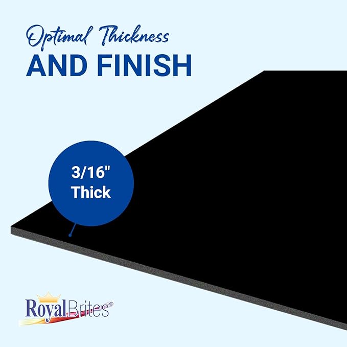 Royal Brites Premium Black Tri-Fold Foam Presentation Board 36" x 48", Tri-fold Display Board for School Presentation & Science Fair Project, 12 Pack