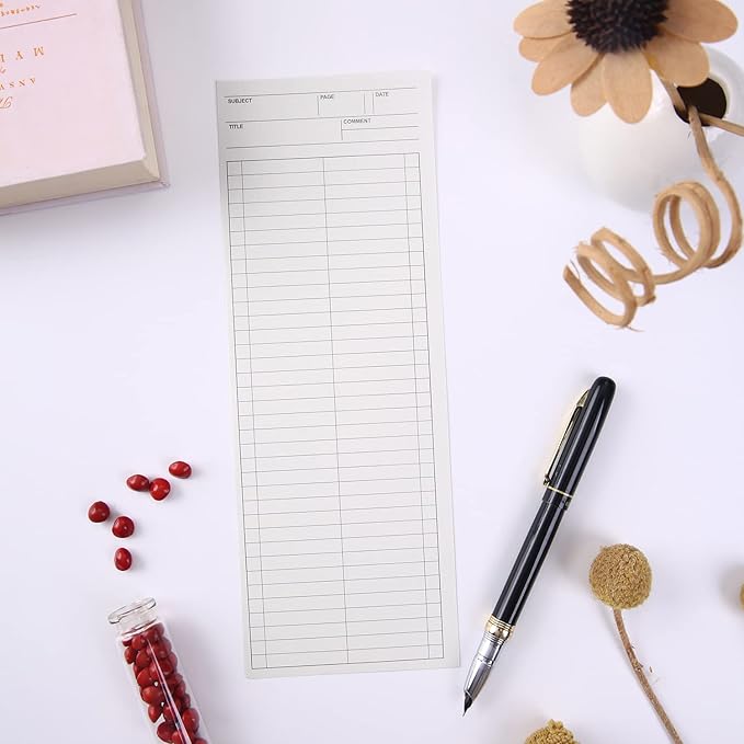 4 Pack To Do list Notepads, 9.8 × 3.5 inches Long Strip Notepad, College Ruled, Memo Pads for Planning, Tasks, Reminders, Home, Office, 50 Sheets Per Note Pads (Vertical Lined)