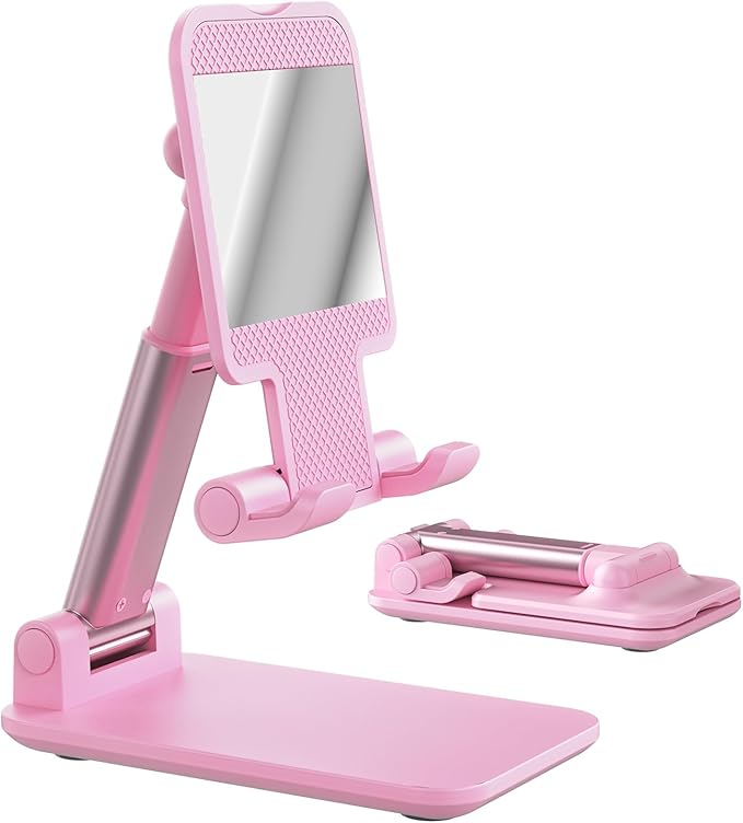 Phone Stand, Sakura Pink Cellphone Holder Cute Office DeskAccessories Compatible with All Smartphones
