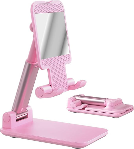 Phone Stand, Sakura Pink Cellphone Holder Cute Office DeskAccessories Compatible with All Smartphones