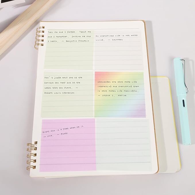 100 Sheets Transparent Sticky Notes 3x3 Inch, Pull-Out Design Pop-Up Self-Stick-Notes, Cute Clear See Through, Waterproof, Easy to Post It for Office, Home, Notebook, Meeting, Reusable（Purple）