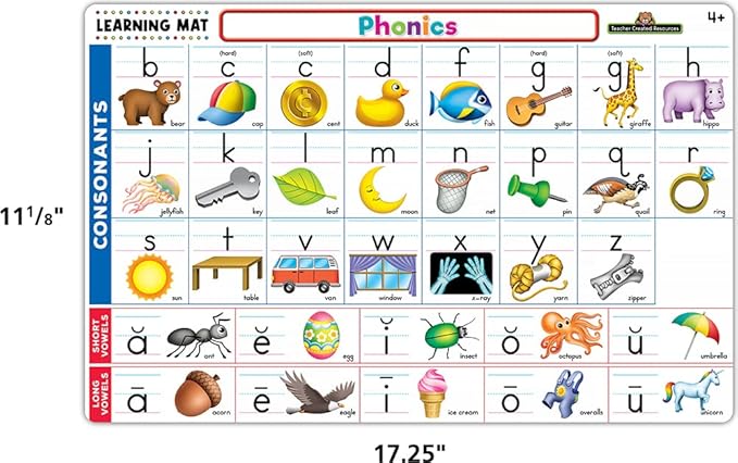 Teacher Created Resources Phonics Learning Mat