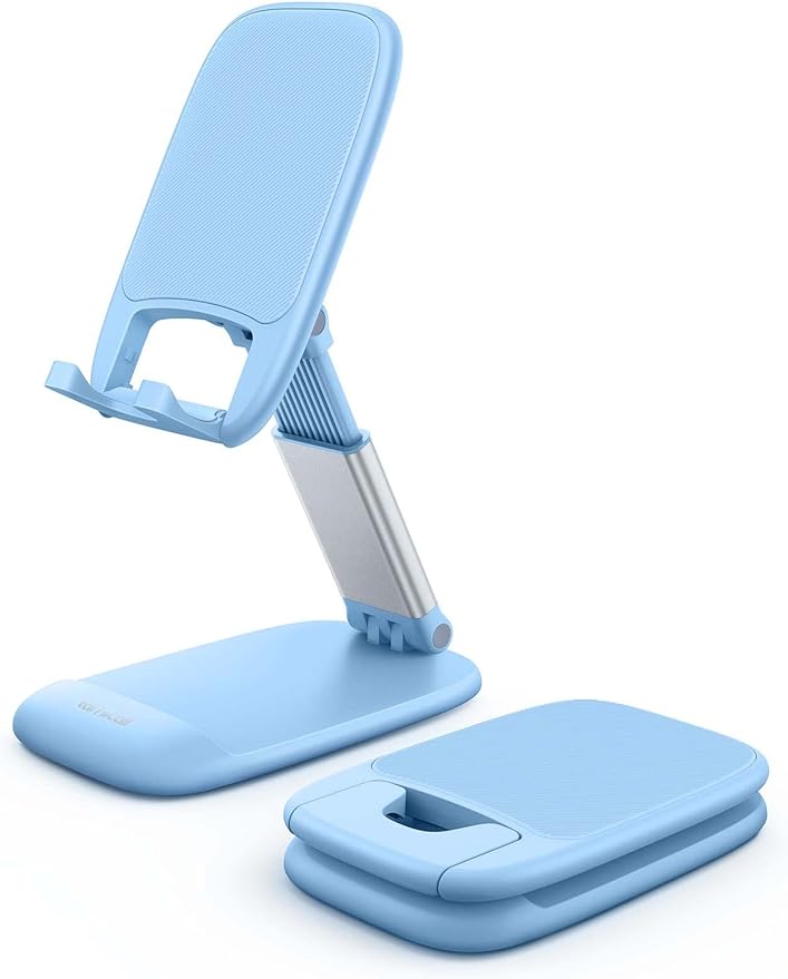 Lamicall Easter Basket Stuffers for Teens Girls Boys Cell Phone Stand, Blue Cell Phone Holder for 4-8'' Smartphone, Desk Accessories & Workspace Organizers, Telephone Stands
