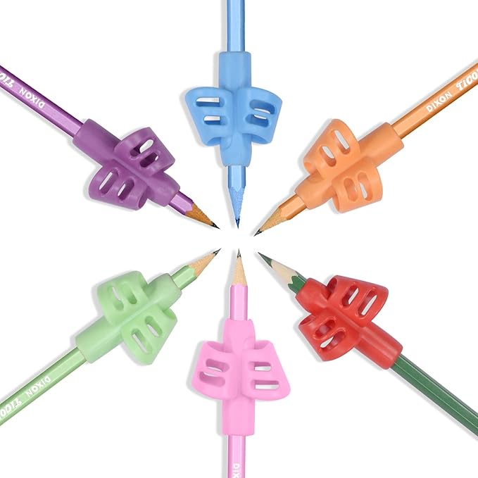 INNER-ACTIVE Two Point Pencil Grips 30 Pack, Handwriting Training for Kids and Preschoolers, Classroom Bulk, Occupational Therapy Writing Tool to Improve Tripod Grasp