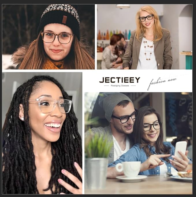 Reading Glasses for Women Men - Blue Light Blocking UV Filter Computer Readers,Anti Eyestrain Eyeglasses