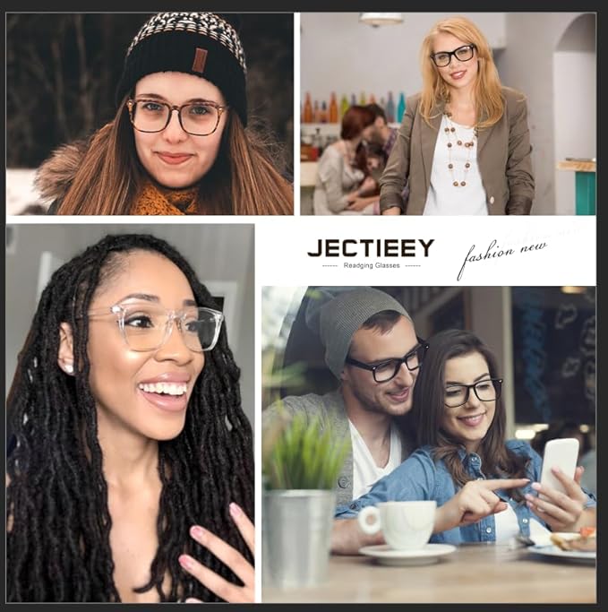 Reading Glasses for Women Men - Blue Light Blocking UV Filter Computer Readers,Anti Eyestrain Eyeglasses