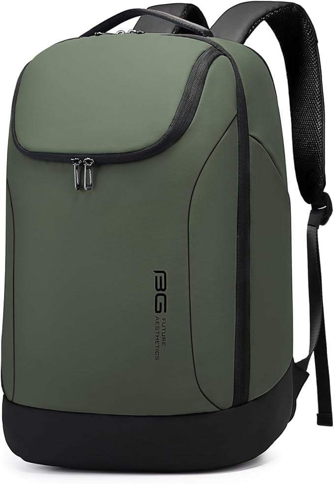 BANGE Business Commute Backpack Waterproof fit 15.6 Inch adopt in Commute,Travel Durable Backpack (Green)