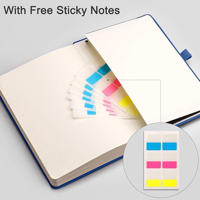 EMSHOI Lined Journal Notebook, 256 Numbered Pages, A5 Size (5.7'' x 8.3'')