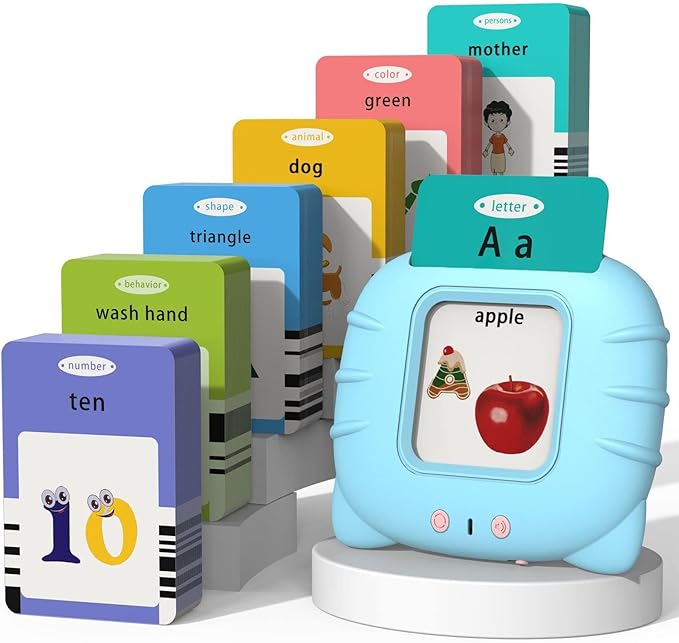 Startcan Talking Flash Cards for Toddlers 1 2 3 4 5, Speech Therapy Toys Autism Toys, ABC 123 Sight Words Etc - 255 Cards-510 Sides, Educational Learning Interactive Toys with Giftable Package